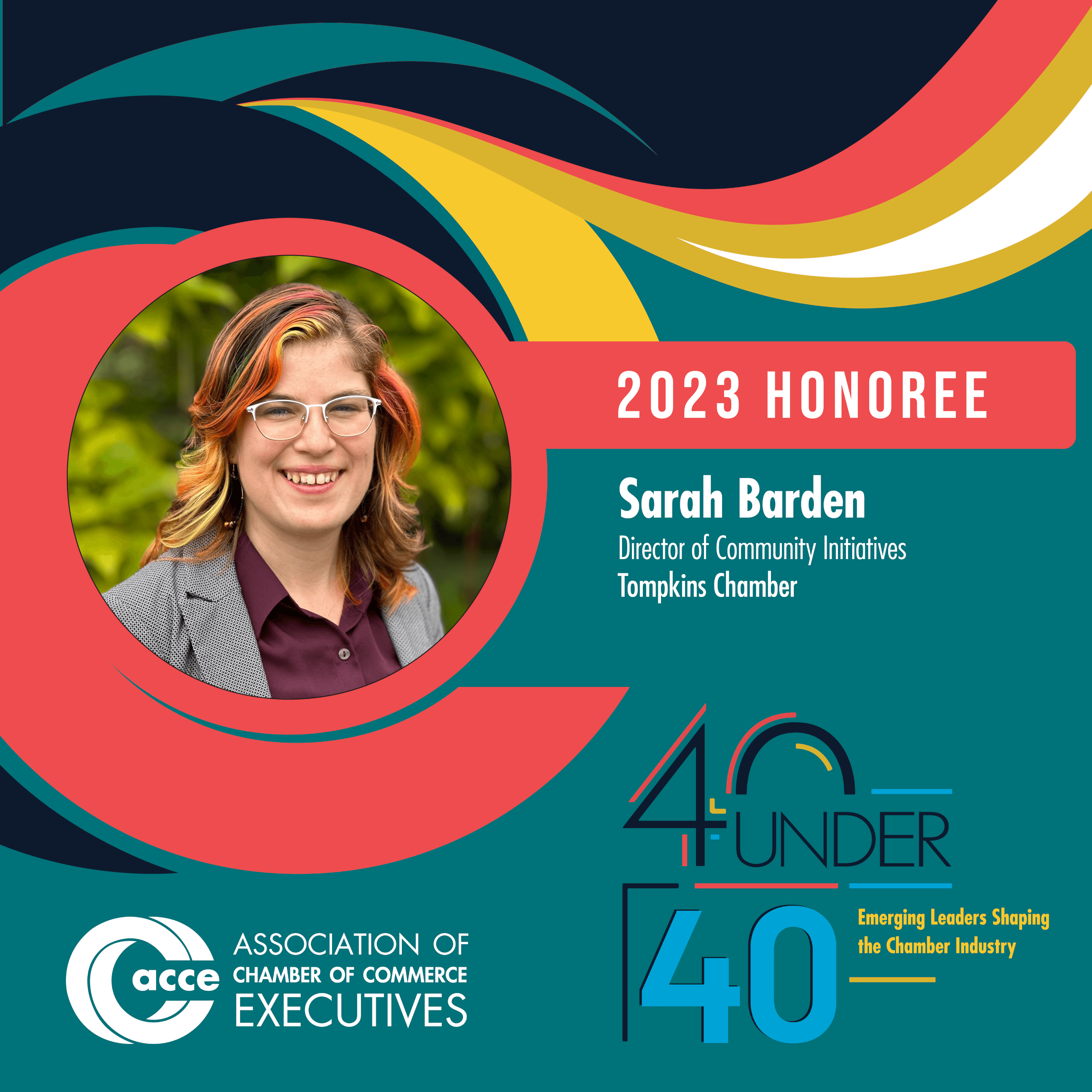 Sarah Barden, 40 under 40 2023 Honree